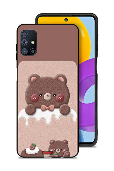 Tolwak غطاء حماية لهاتف سامسونج جالاكسي M51 بتصميم دب الفراولة