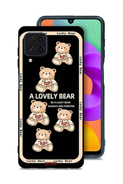 Tolwak غطاء حماية لهاتف سامسونج جالكسي M22 - دب جميل