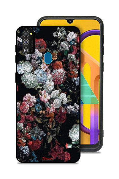 Tolwak غطاء حماية لهاتف سامسونج جالاكسي M30s بنقشة ورود عتيقة