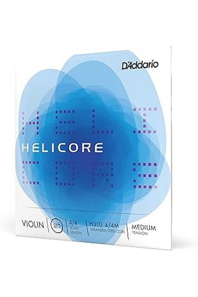 NETWORK ART D'Addario Helicore Violin Strings - Violin Strings Violin 4/4 - Violin String Set, 4/4, Medium Tension