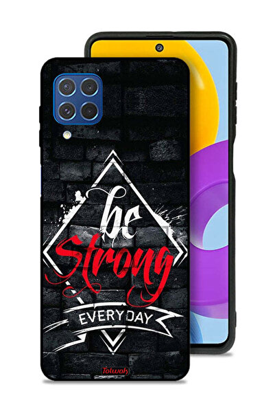 Tolwak Samsung Galaxy M62 Protective Case Cover Be Strong Every Day