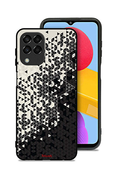 Tolwak غطاء حماية لهاتف سامسونج جالاكسي M33 بنمط مثلث فني رقمي