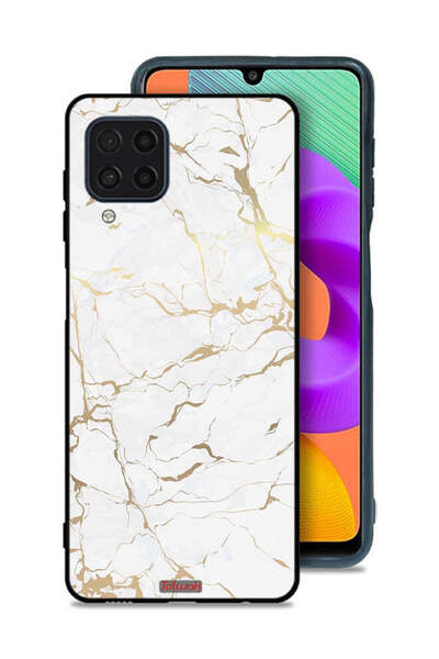 Tolwak غطاء حماية لهاتف سامسونج جالاكسي M22 بنمط رخامي