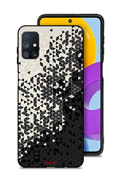 Tolwak غطاء حماية لهاتف سامسونج جالاكسي M51 بنمط مثلث فني رقمي
