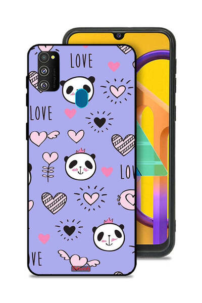Tolwak غطاء حماية لهاتف سامسونج جالكسي M30s بتصميم الحب ورسومات الباندا