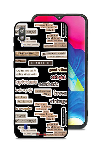 Tolwak Samsung Galaxy M10 Protective Case Cover Beautiful Quotes Stickers