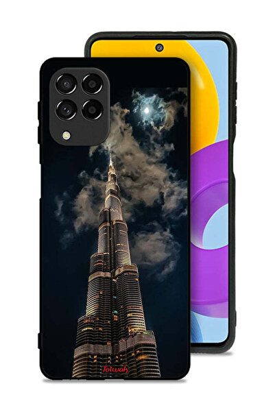 Tolwak Samsung Galaxy M53 Protective Case Cover Burj Khalifa In Night