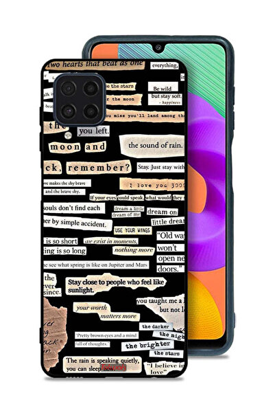 Tolwak Samsung Galaxy M22 Protective Case Cover Quotes Stickers
