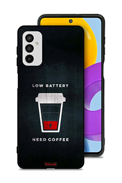 Tolwak غطاء حماية لهاتف Samsung Galaxy M52 5G - بطارية منخفضة - يحتاج إلى قهوة