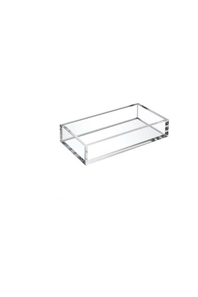 SMARTPOINTS Acrylic Napkin Holder Tray, 8mm Thick Guest Towel Holder 8.5x4 inches