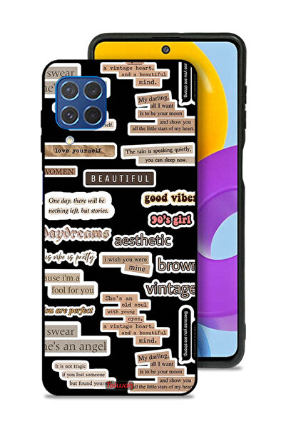 Tolwak Samsung Galaxy M62 Protective Case Cover Beautiful Quotes Stickers