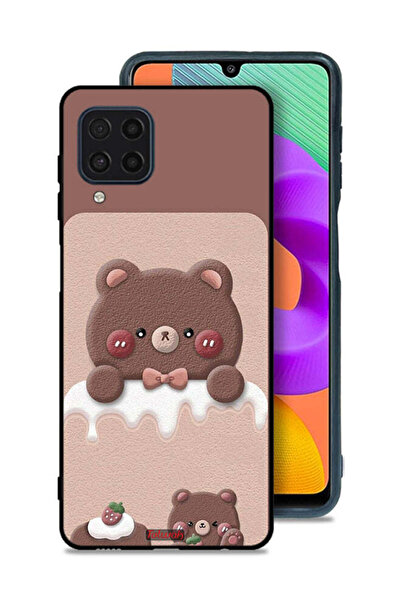 Tolwak غطاء حماية لهاتف سامسونج جالاكسي M32 4G - دب الفراولة
