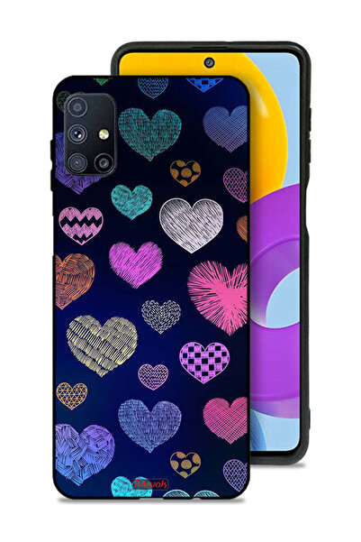 Tolwak غطاء حماية لهاتف سامسونج جالاكسي M51 بنقشة قلوب داجا