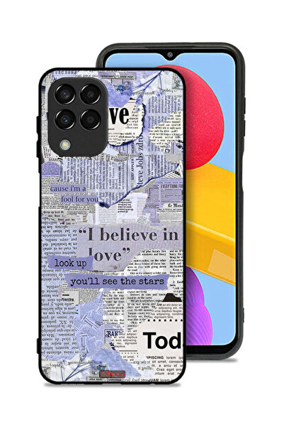 Tolwak غطاء حماية لهاتف سامسونج جالاكسي M33 - قطع من الصحف