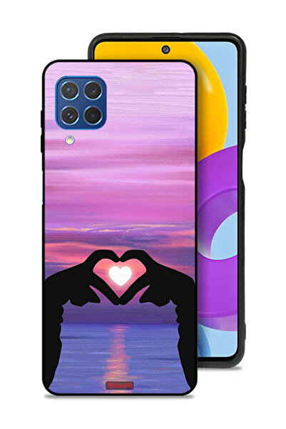 Tolwak Samsung Galaxy F62 Protective Case Cover Heart Moon