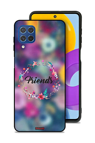 Tolwak غطاء حماية لهاتف سامسونج جالاكسي F62 بتصميم خاتم أصدقاء الزهور