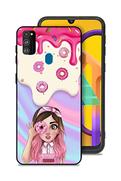 Tolwak غطاء حماية لهاتف سامسونج جالكسي M30s يحمل صورة دونات