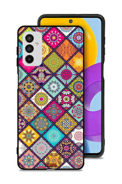 Tolwak غطاء حماية لهاتف سامسونج جالاكسي M52 5G بنقشة مربعات ماندالا