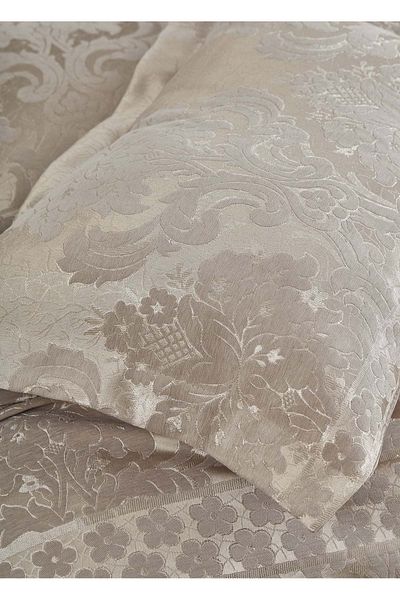 Dantela Armada Jacquard Double Bedspread Set (250X260)-Mink
