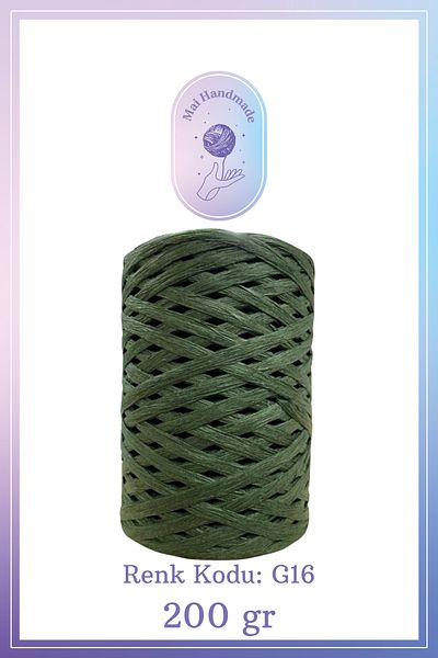 Mai Handmade Hobby ve Örgü Evi Φυσικό Χαρτί Raffia Rope Craft, Συσκευασία, Λουλούδι & Δώρο Στολίδι Σχοινί 200 gr 180-220 μέτρα