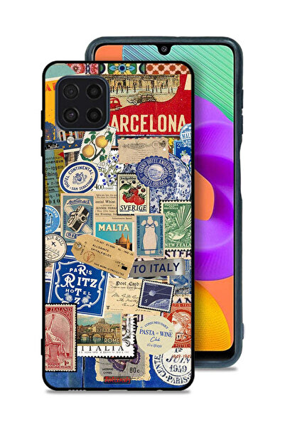 Tolwak Samsung Galaxy M32 4G Protective Case Cover Stickers Of Different Cities