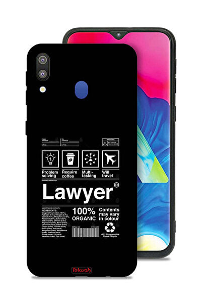 Tolwak Samsung Galaxy M20 Protective Case Cover Lawyer Sticker