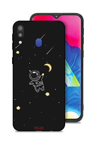 Tolwak غطاء حماية لهاتف Samsung Galaxy M20 بتصميم مشبك فني لرائد فضاء