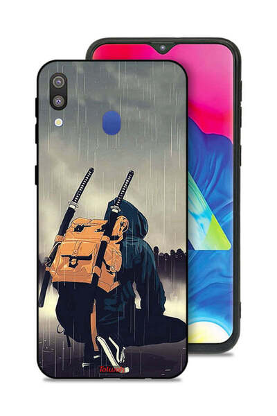 Tolwak غطاء حماية لهاتف سامسونج جالاكسي M20 بتصميم سيف ساموراي الرقمي