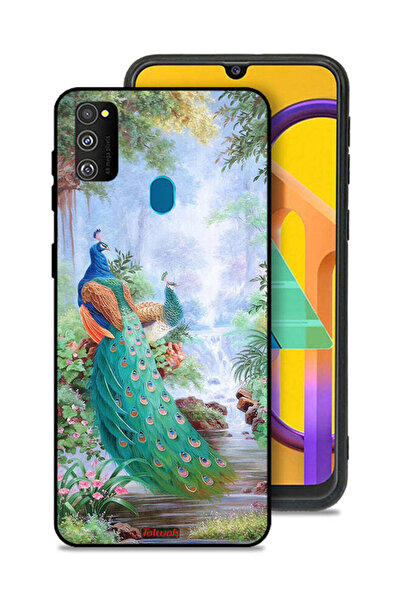 Tolwak غطاء حماية لهاتف سامسونج جالاكسي M30s بنقشة الطاووس