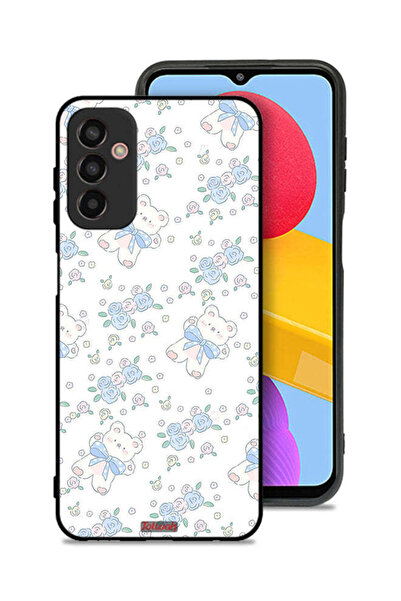 Tolwak غطاء حماية لهاتف سامسونج جالكسي F13 بطبعة دب تيدي لطيف وزهور