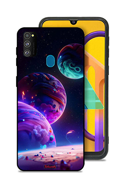 Tolwak غطاء حماية لهاتف سامسونج جالاكسي M30s بنمط كوكبي