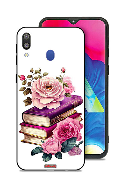 Tolwak Samsung Galaxy M20 Protective Case Cover Roses And Books