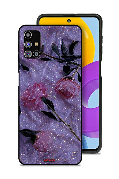 Tolwak غطاء حماية لهاتف سامسونج جالاكسي M31s بنقشة ورود لامعة