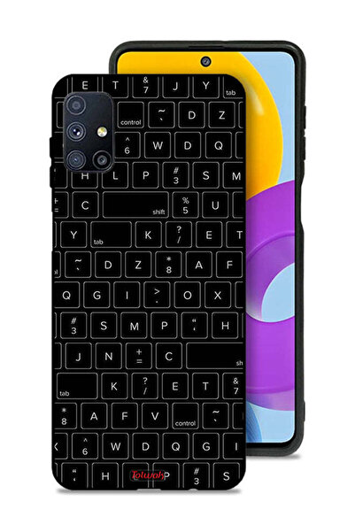 Tolwak غطاء حماية لهاتف سامسونج جالكسي M51 بنمط مفاتيح لوحة المفاتيح العشوائية