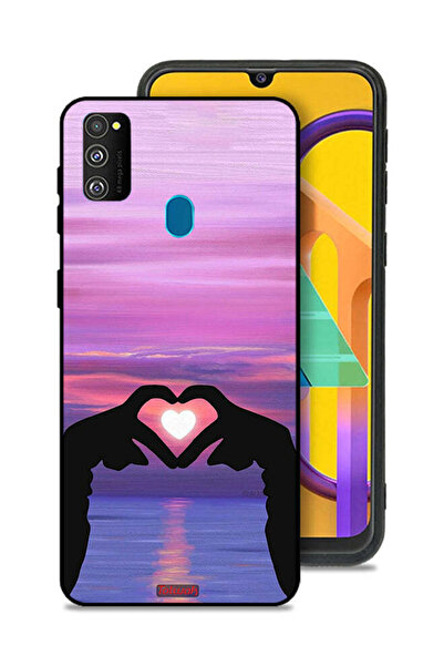 Tolwak غطاء حماية بتصميم قلب وقمر من سامسونج جالكسي M30s