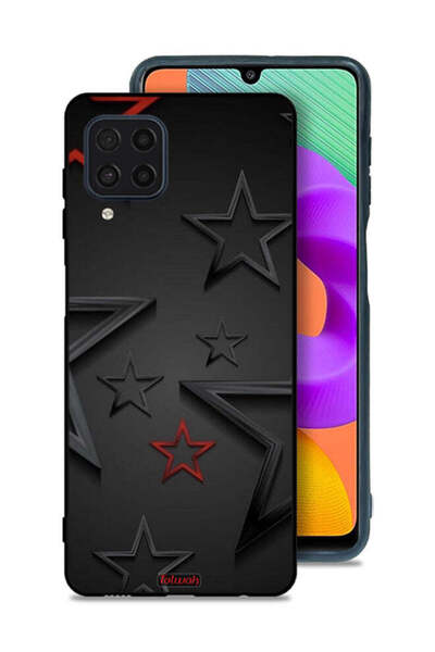 Tolwak Samsung Galaxy M22 Protective Case Cover Stars Pattern