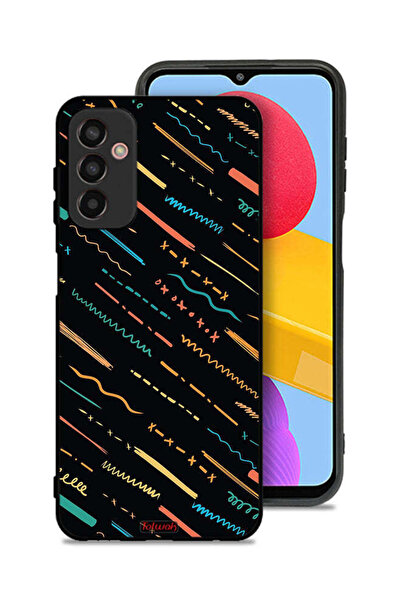 Tolwak غطاء حماية لهاتف سامسونج جالاكسي M13 بنمط خطوط X مجردة