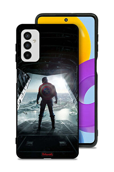 Tolwak غطاء حماية لهاتف سامسونج جالاكسي M52 5G بتصميم صورة كابتن أمريكا