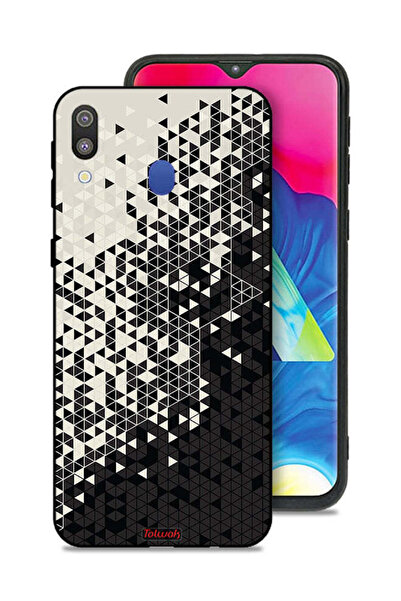 Tolwak غطاء حماية لهاتف سامسونج جالكسي M20 بنمط مثلث فني رقمي