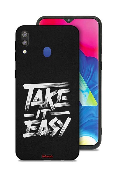 Tolwak Samsung Galaxy M20 Protective Case Cover Take It Easy