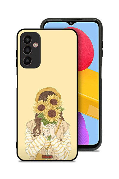 Tolwak غطاء حماية لهاتف سامسونج جالكسي M23 بغطاء وجه مزين بزهرة عباد الشمس