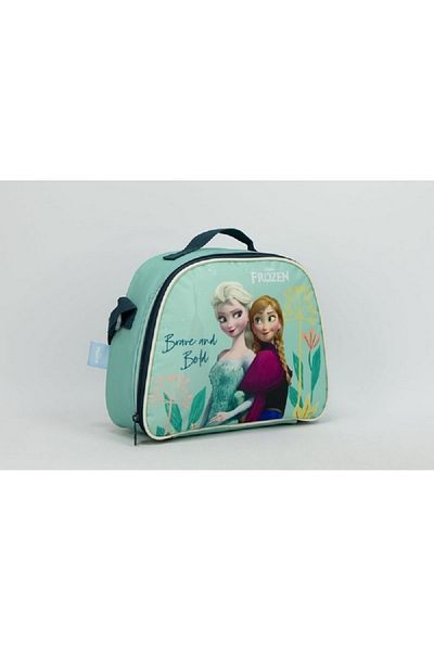 SUNCE Disney Frozen Insulated Zipper Closure Lunch Tote Green