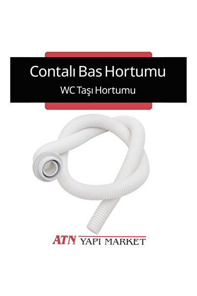 LÜXPAR 150 cm Contalı Bas Hortumu – WC Taşı Hortumu – Esnek ve Dayanıklı Tahl...