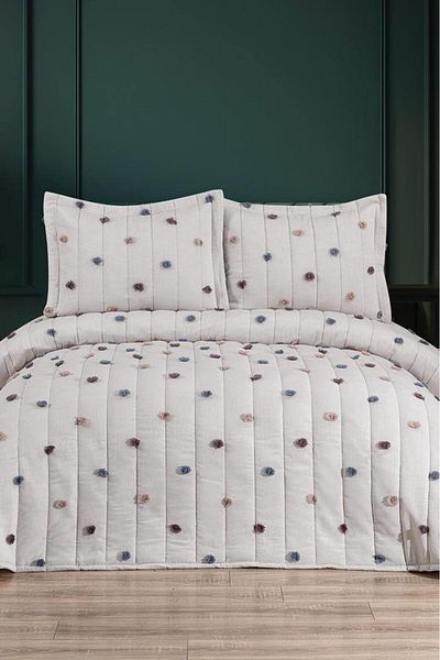 Çeyiz Diyarı Velva Padded Double 240X250 cm Bedspread