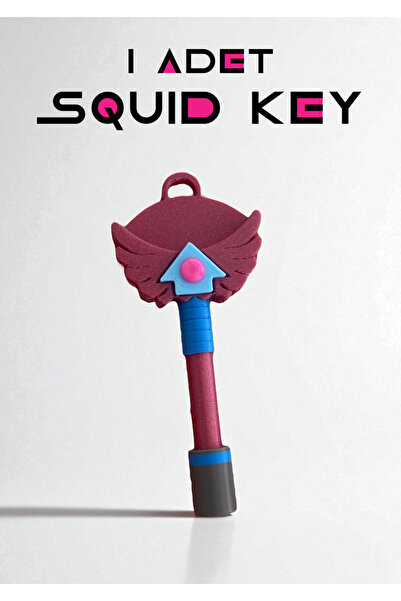 GiginGo Squid Game 3 Saklambaç Oyun Seti - Squid Knife - Squid Key - Squid Red Ball - Squid Blue Ball
