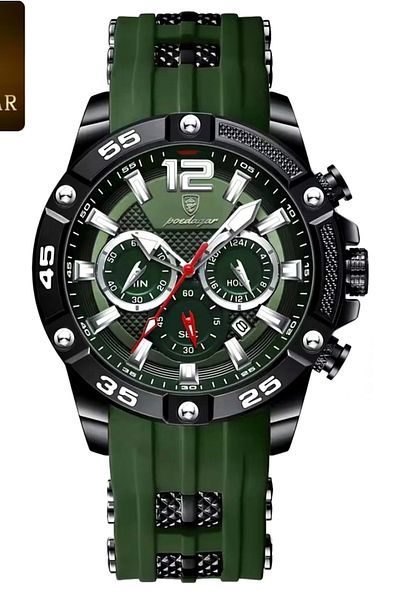 POEDAGAR 912 Casual Silicone Cord Men Wrist Watch