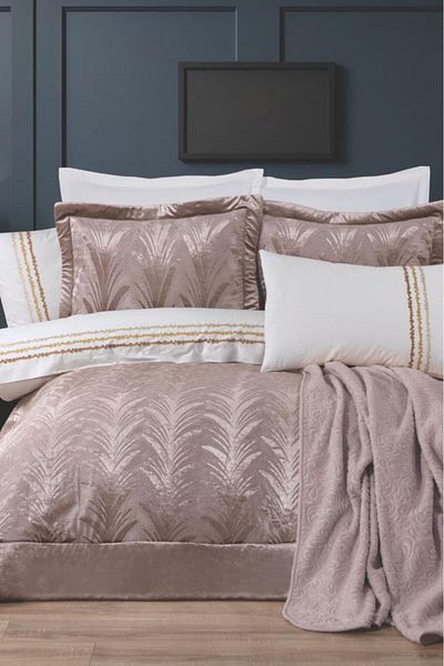 Çeyiz Diyarı Dowry Land Samish 10 Piece Dowry Set with Blanket Beige