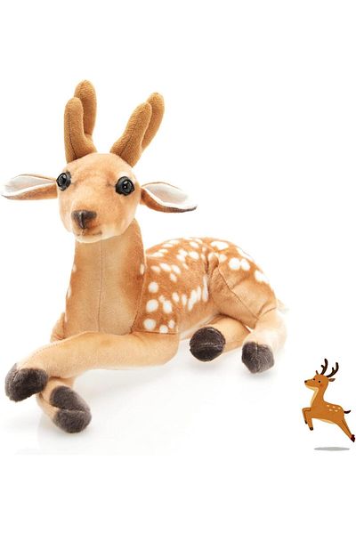 Toybox TOY BOX Stuffed Animal Christmas Deer, 15.7'' Plush Deer