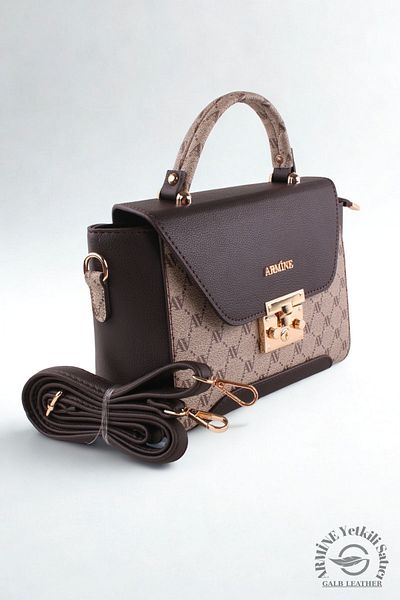 Armine Original Armine Premium Quality Women's Shoulder Bag Suitable for Daily Use 378 Mink