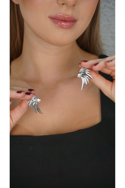 TRENDTAKI Gold Wing Gold Plated Earrings 0302